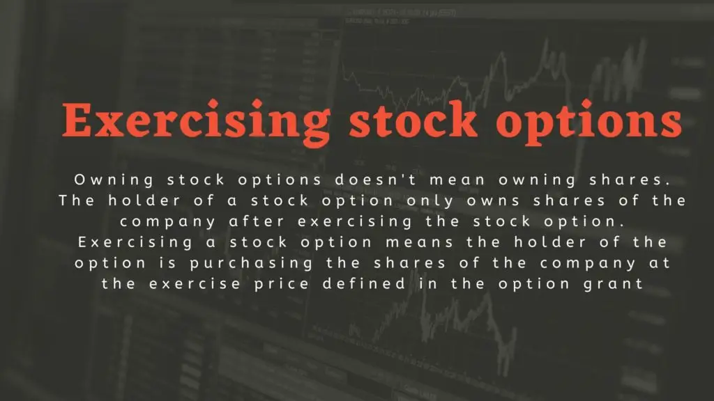 exercising stock options 