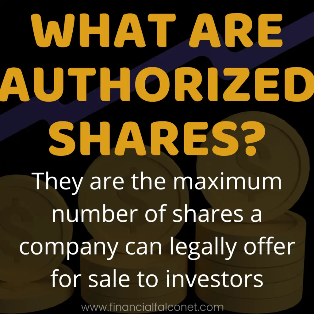 What are authorized shares? An image explaining the meaning of authorized shares.