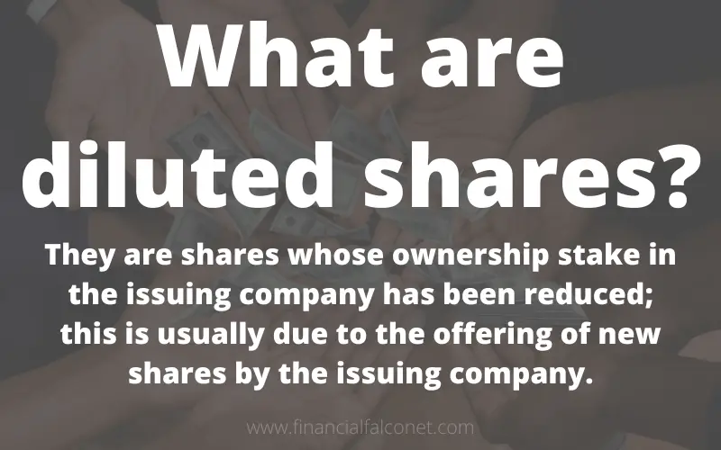 What are diluted shares? An image answering this question.