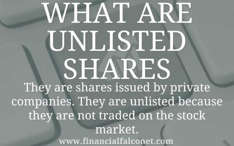 What are unlisted shares? An image answering this question