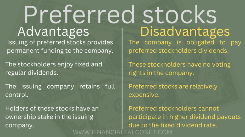 Preferred stock advantages and disadvantages