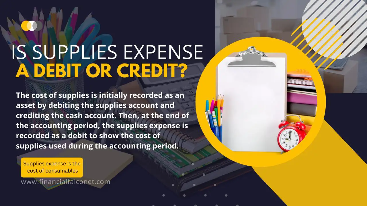 Is supplies expense debit or credit?