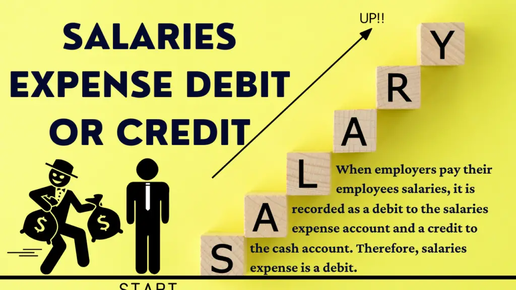 Is salaries expense debit or credit?