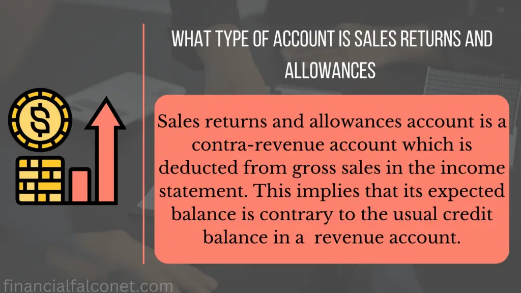 What type of account is sales returns and allowances?