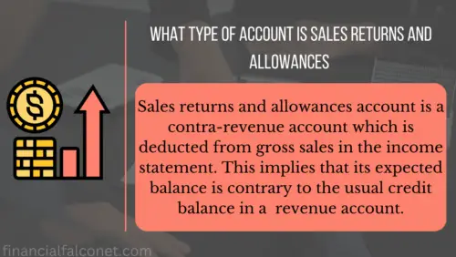 What type of account is sales returns and allowances?