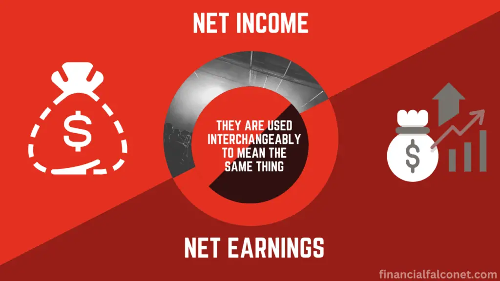 Net income vs net earnings difference and similarity