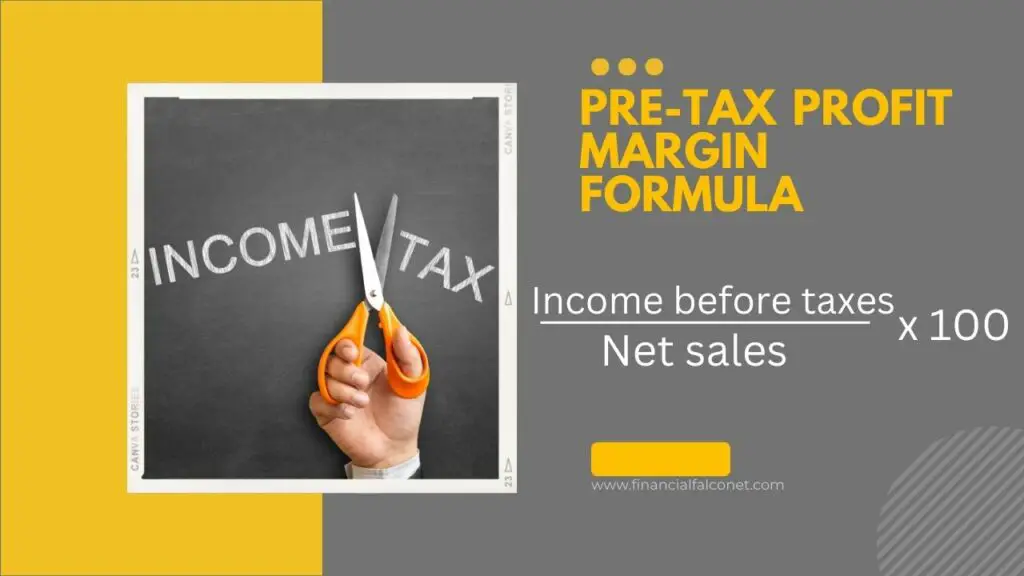 Pre-tax profit margin calculation and formula