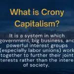 What is crony capitalism?