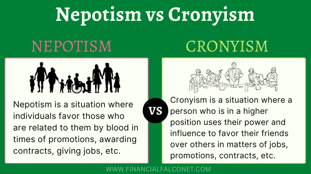 Nepotism vs Cronyism