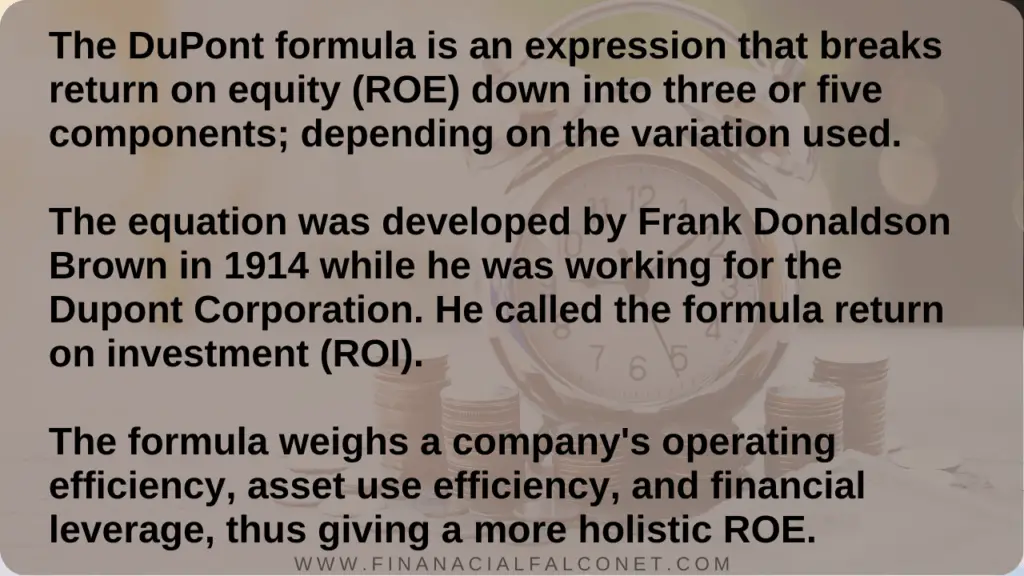 ROE with Dupont formula