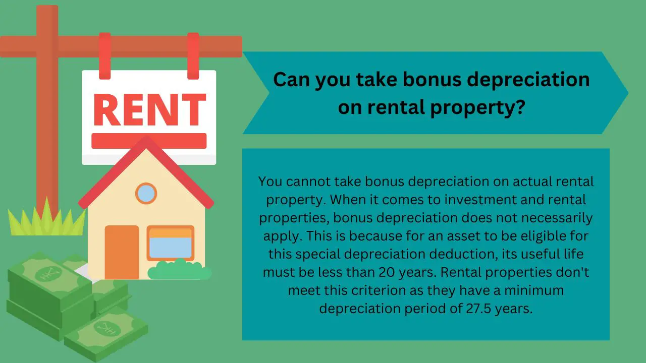 Can you take bonus depreciation on rental property?