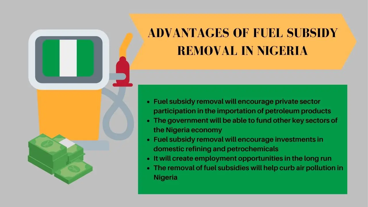 Advantages of fuel subsidy removal in Nigeria