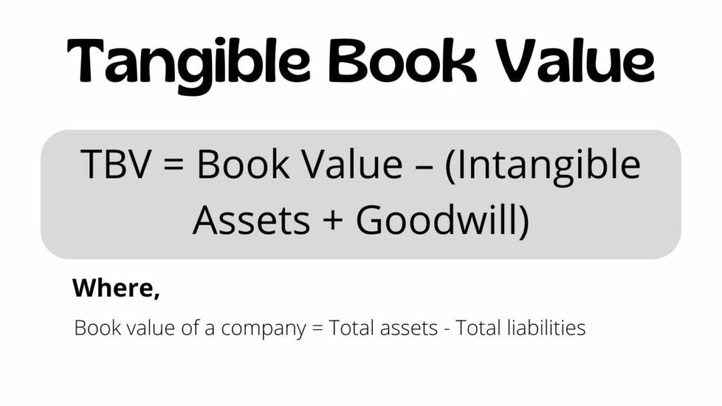 Tangible book value formula