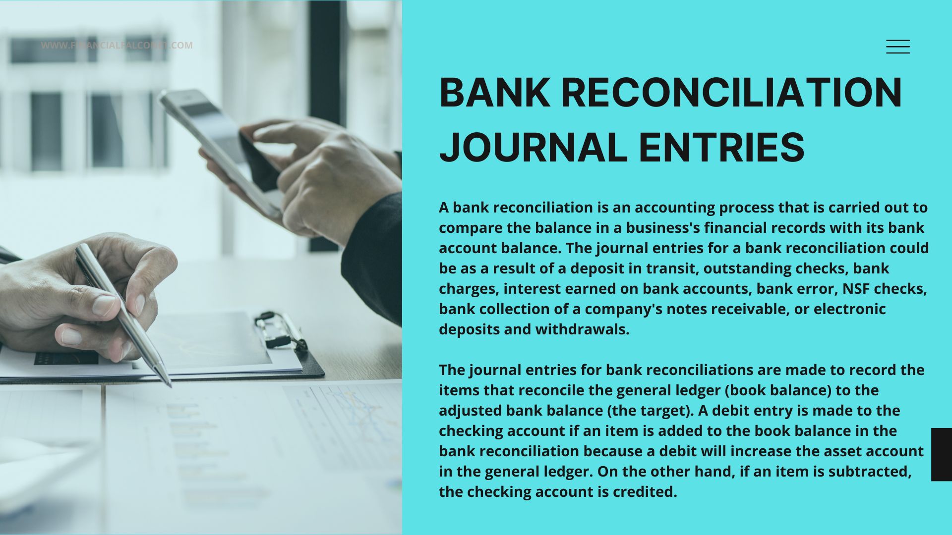 Bank Reconciliation Journal Entries