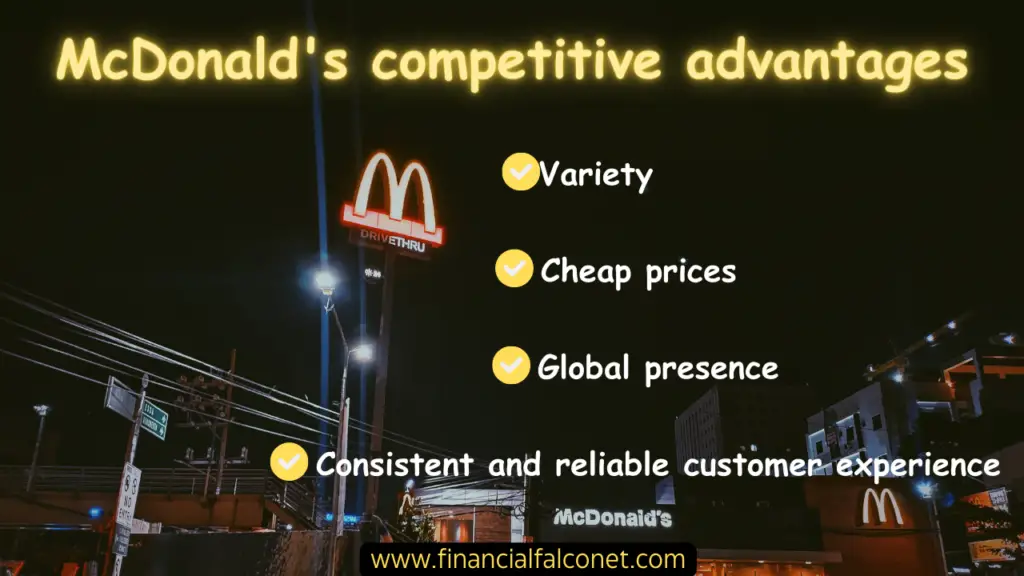 McDonald's competitive advantages