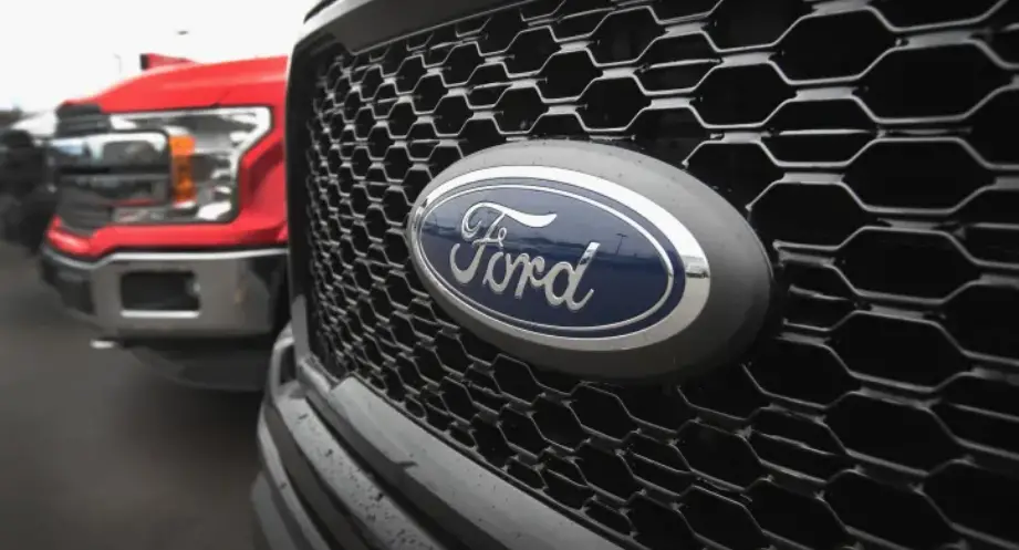 The blue oval badge is one of Ford's supply chain issues that affected the production of more than 40,000 F-series trucks.