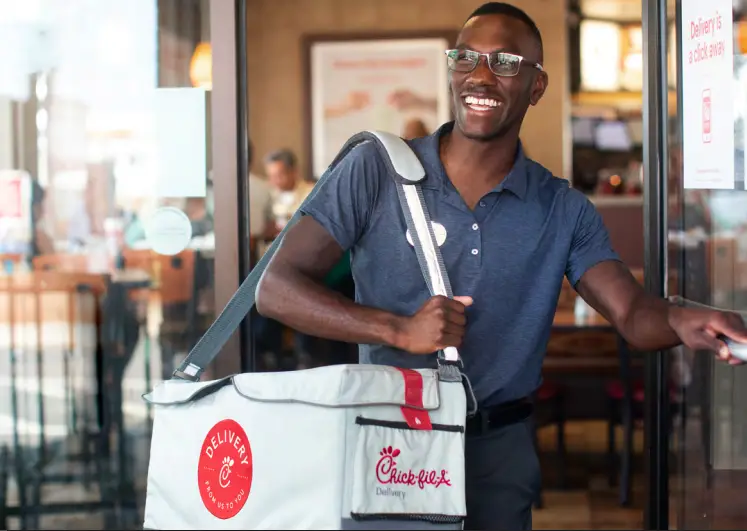 Food delivery is part of Chick-fil-A's supply chain process